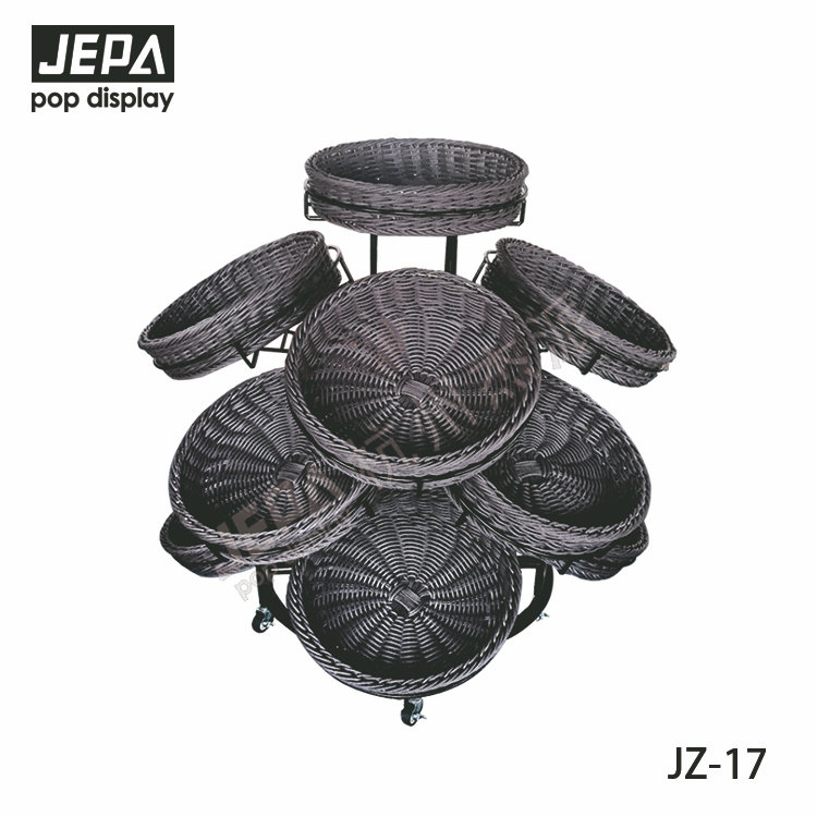 Rattan basket bracket Three layers round JZ-17